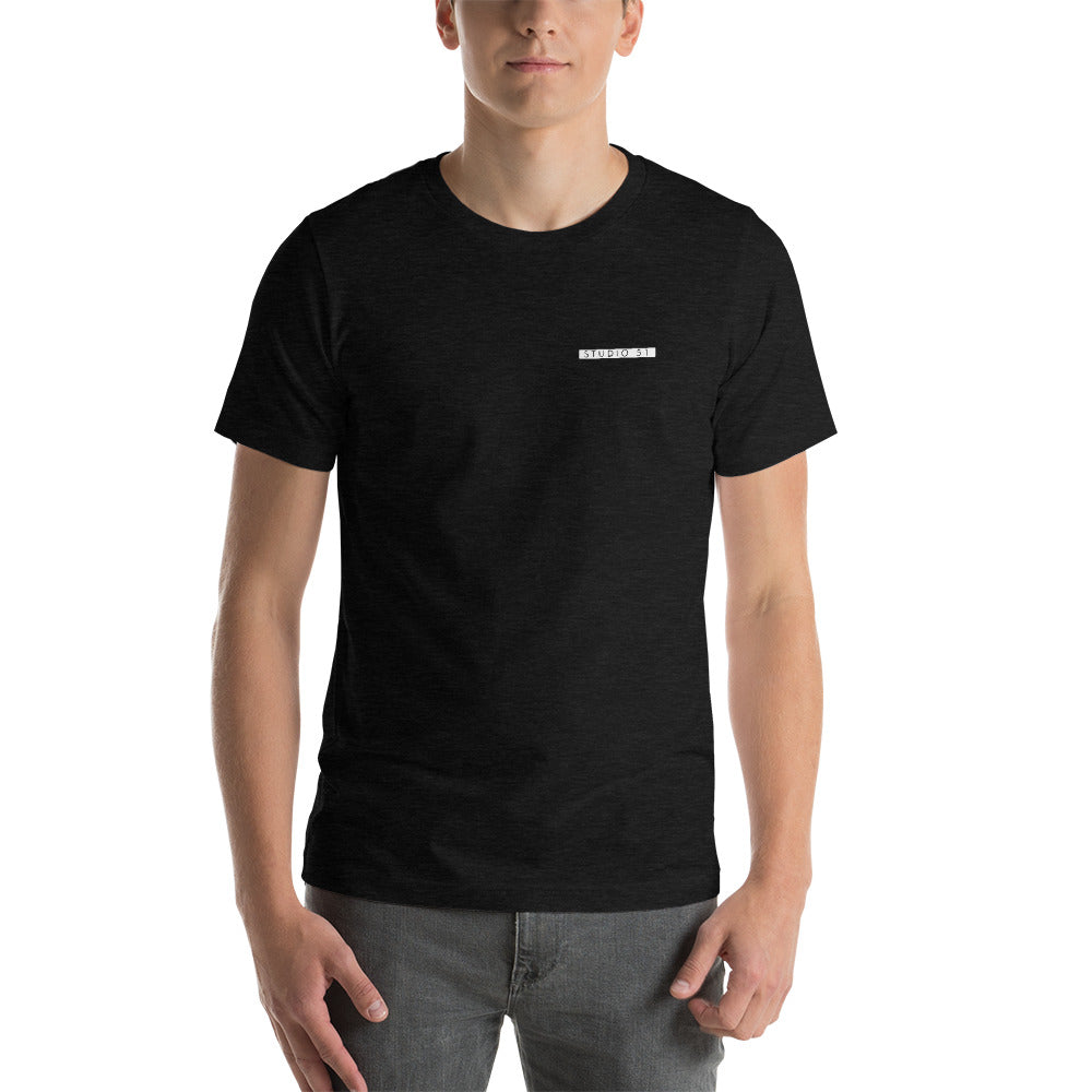 Maglietta unisex manica corta scritta sul cuore