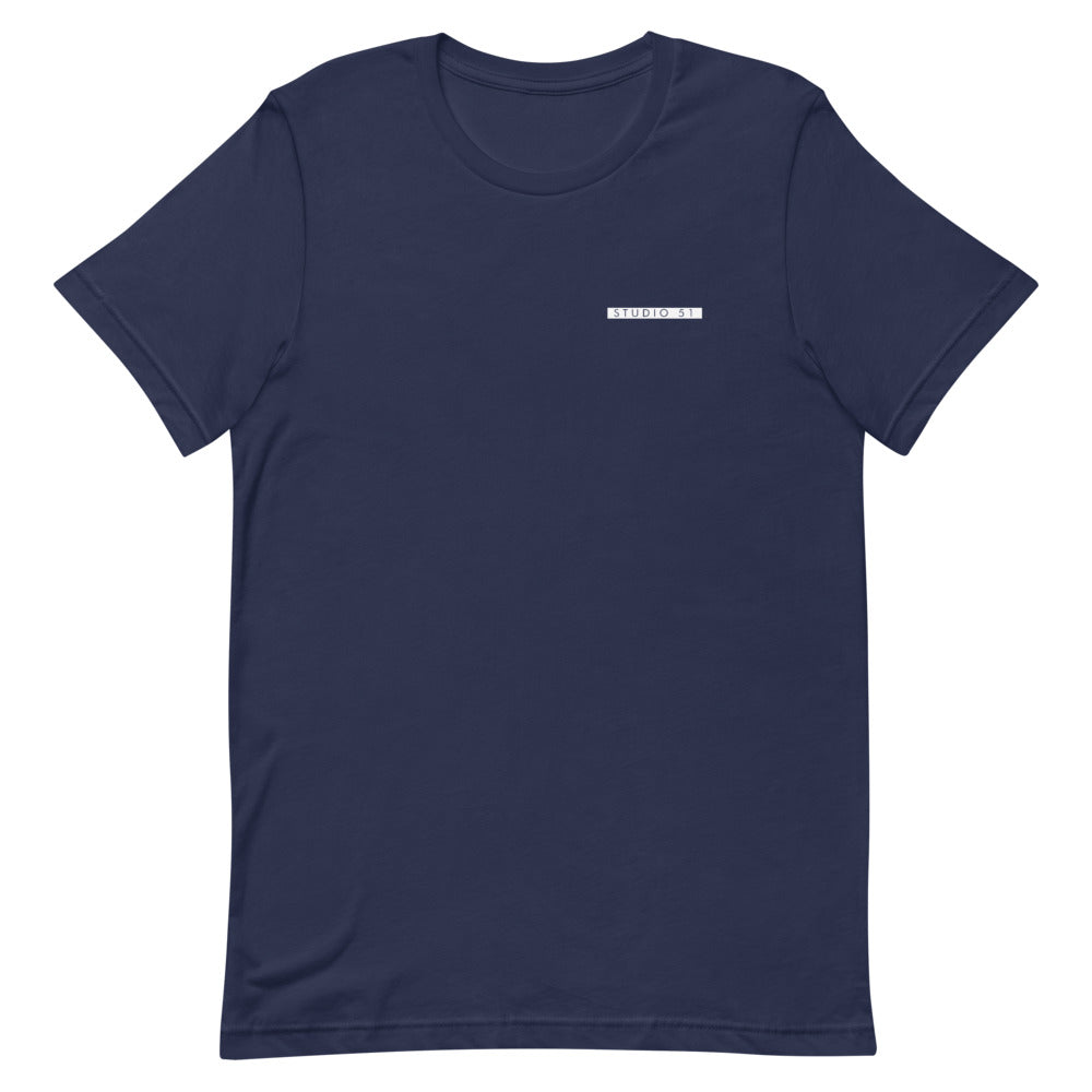 Maglietta unisex manica corta Studio 51 Pilates Milano Logo Schiena