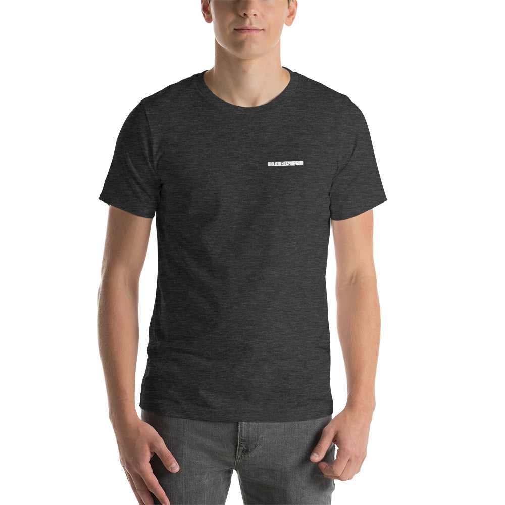 Maglietta unisex manica corta scritta sul cuore