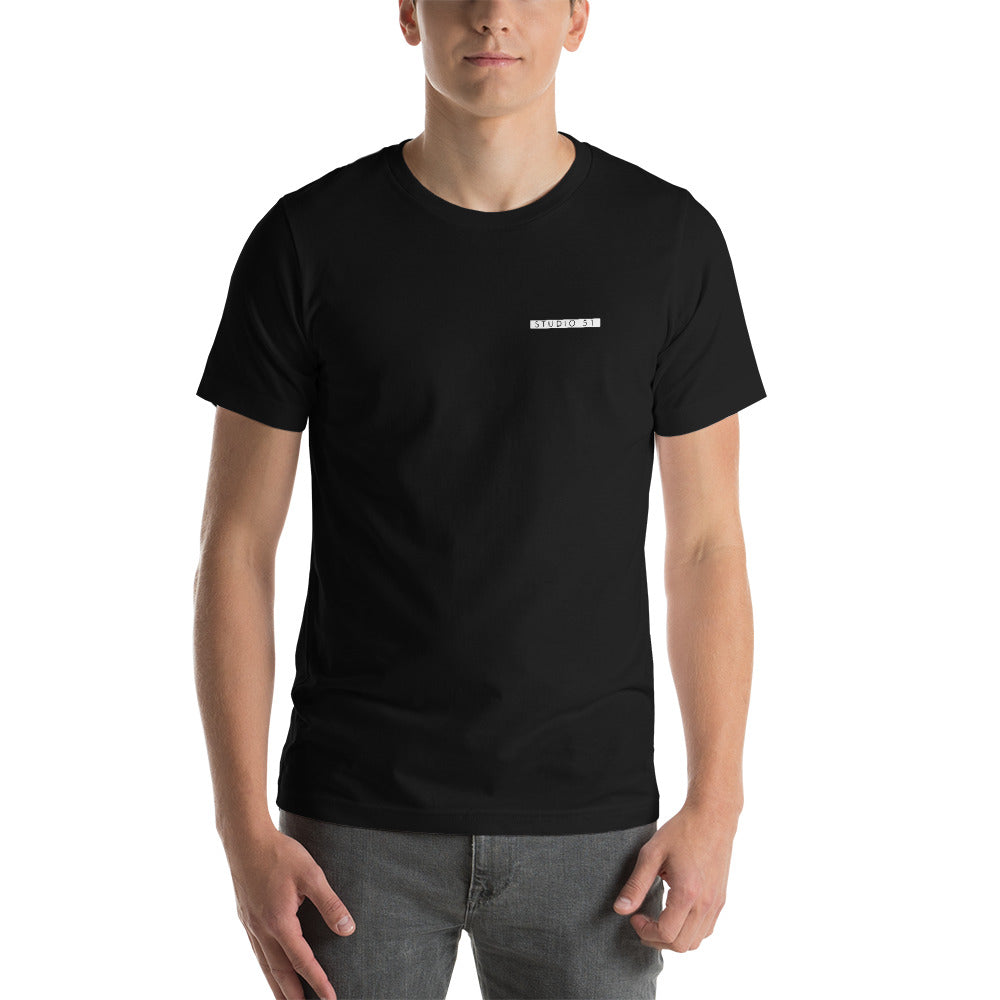 Maglietta unisex manica corta scritta sul cuore